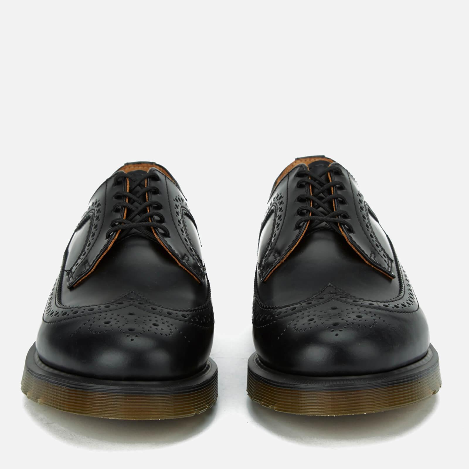 Dr. Martens 3989 Pw Smooth Leather Wingtip Brogues in Black for Men | Lyst