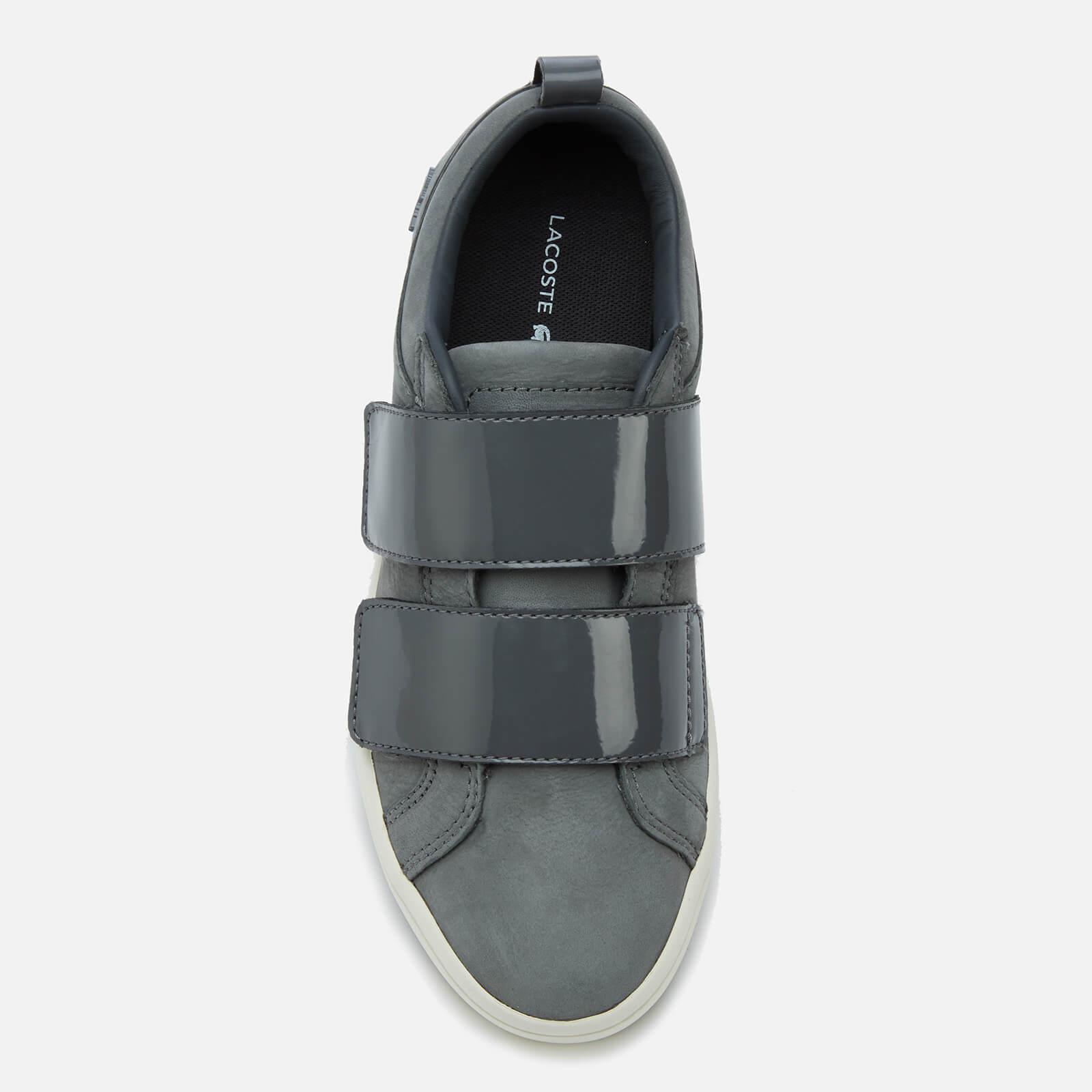 Lacoste Leather Straightset Strap 318 1 Nubuck Trainers in Grey (Gray) -  Lyst