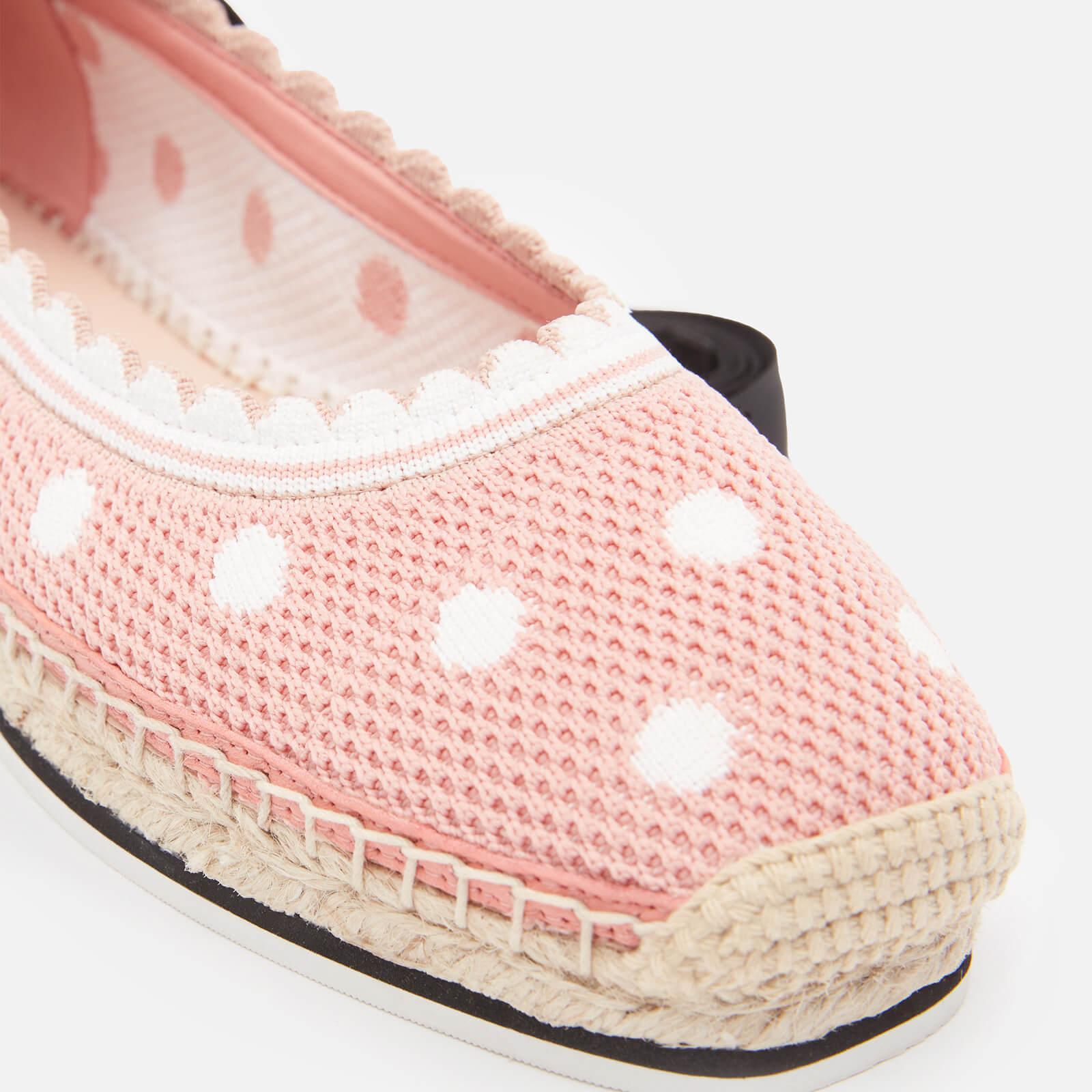 Kate Spade Cotton Knottingham Knitted Espadrilles in Pink | Lyst