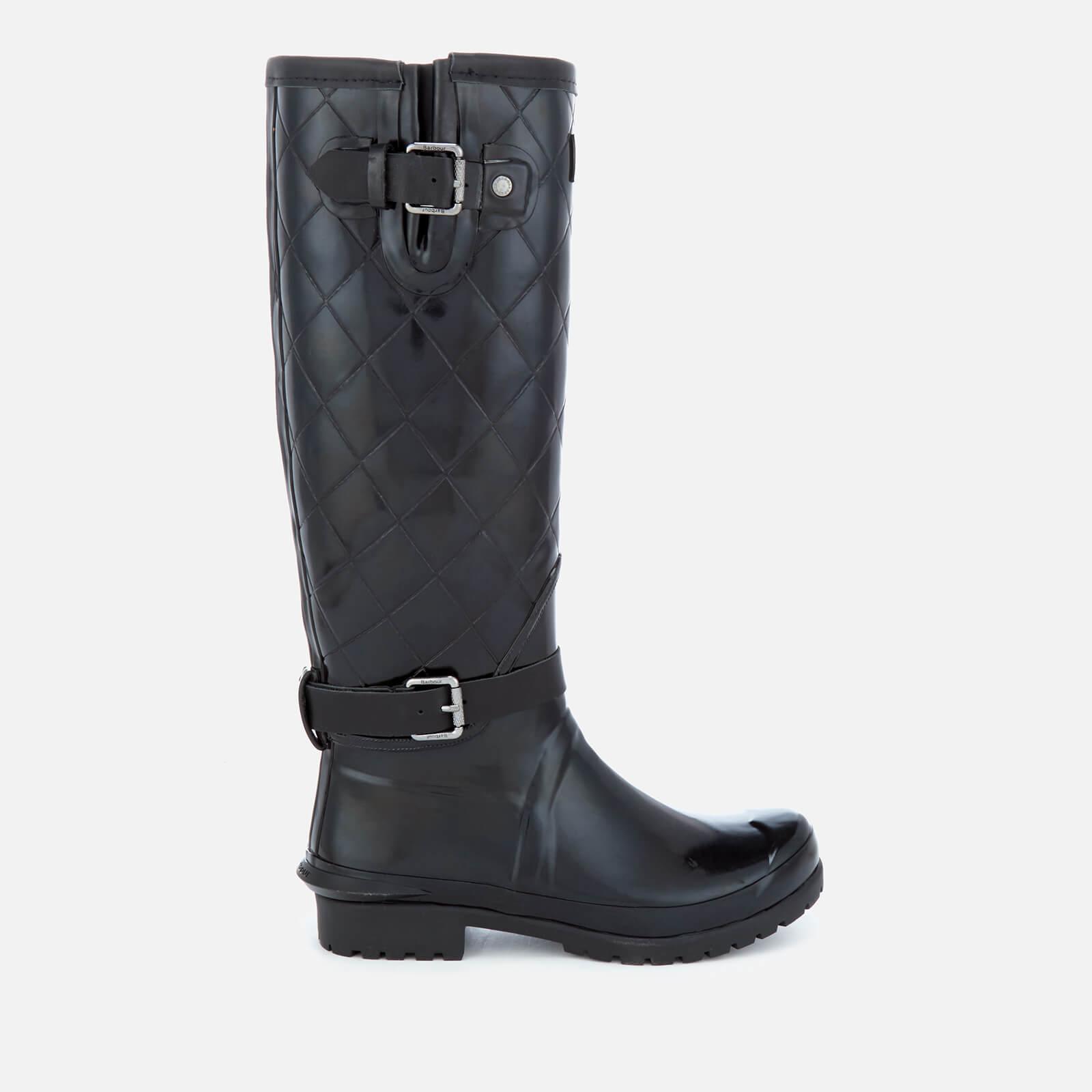 barbour short black wellies
