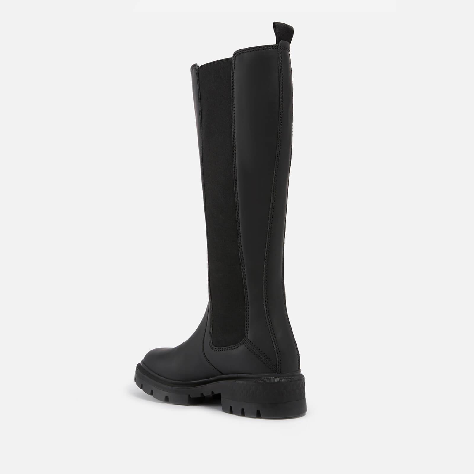 Timberland Cortina Valley Tall Leather Boots in Black | Lyst
