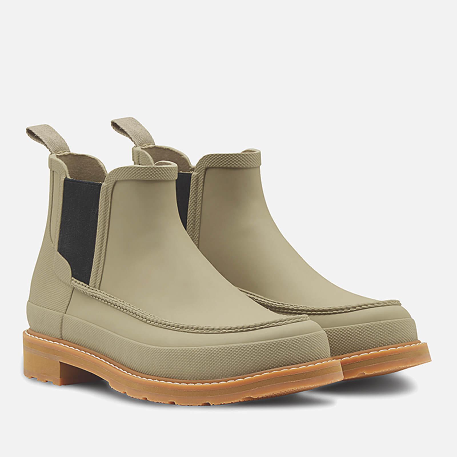 HUNTER Rubber Lightweight Moc Toe Chelsea Boots in Green for Men Lyst