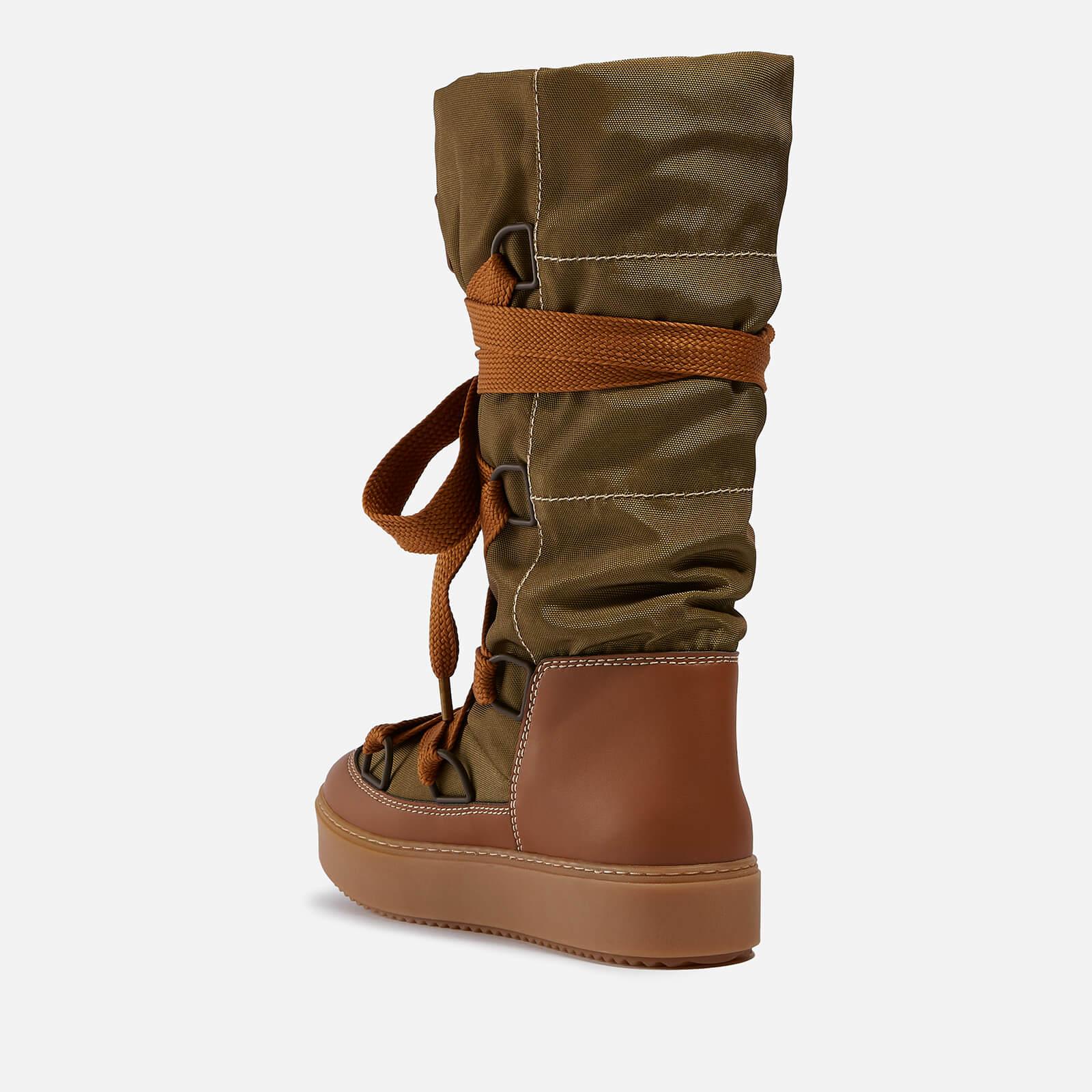 See By Chloé Naina Knee High Snow Boots in Brown | Lyst