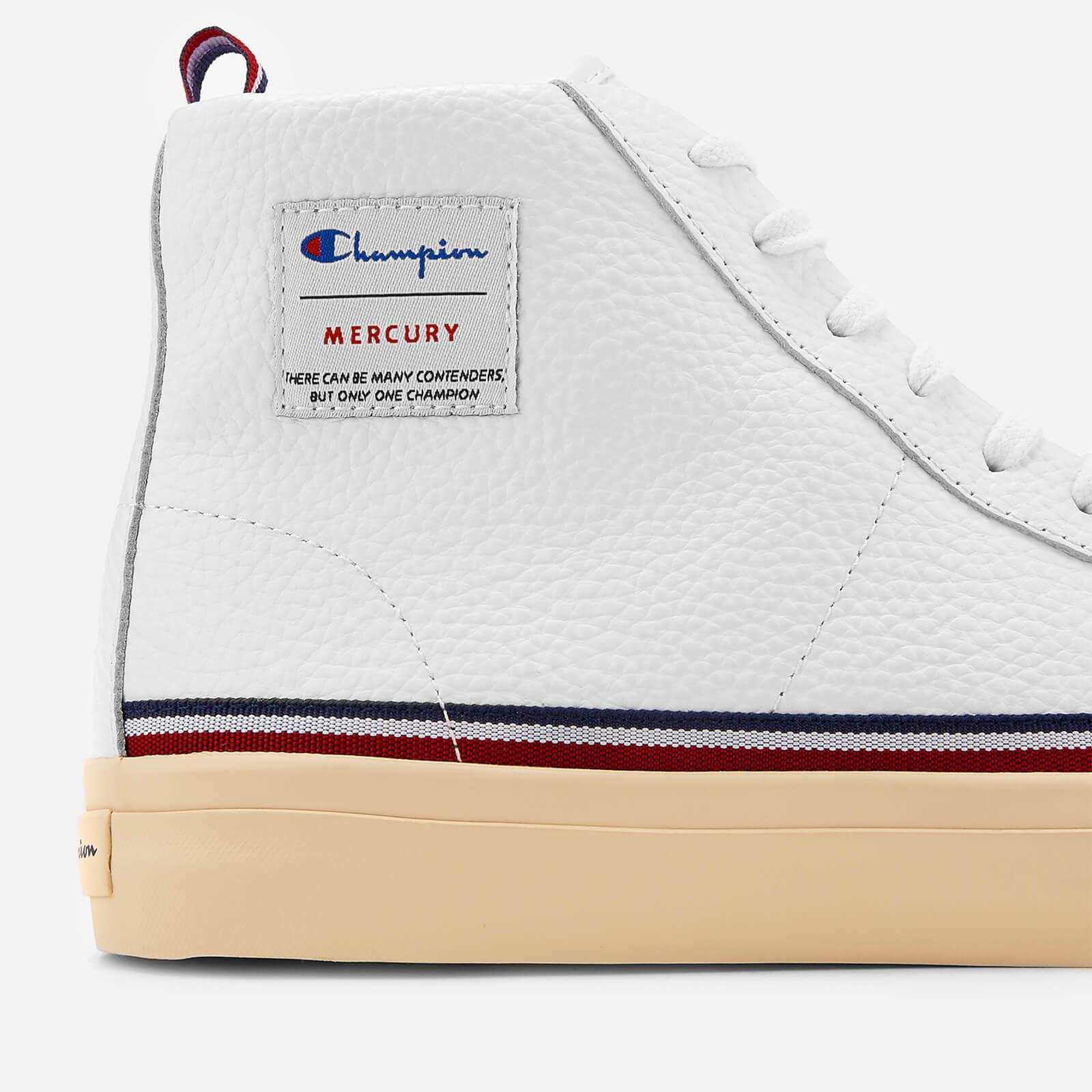 Champion Mercury Mid Leather Trainers in White for Men - Lyst