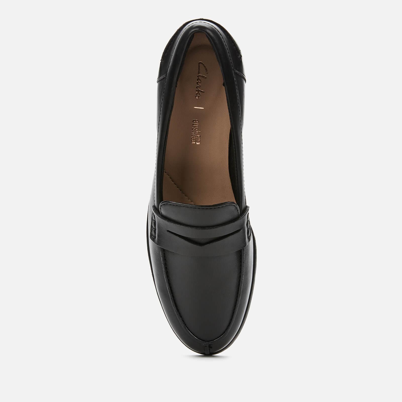 Clarks Hamble Leather Loafers in Black | Lyst