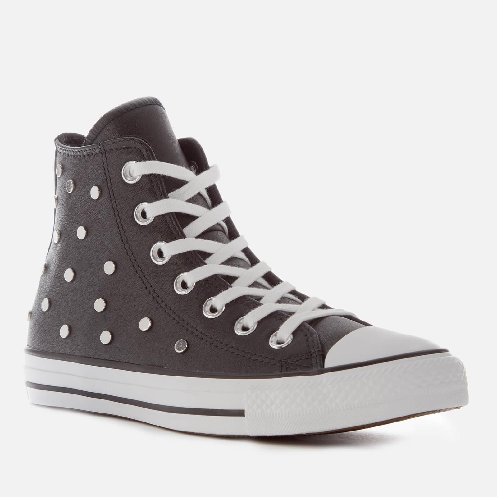 Converse Chuck Taylor All Star Studded Hi-top Trainers in Black | Lyst UK
