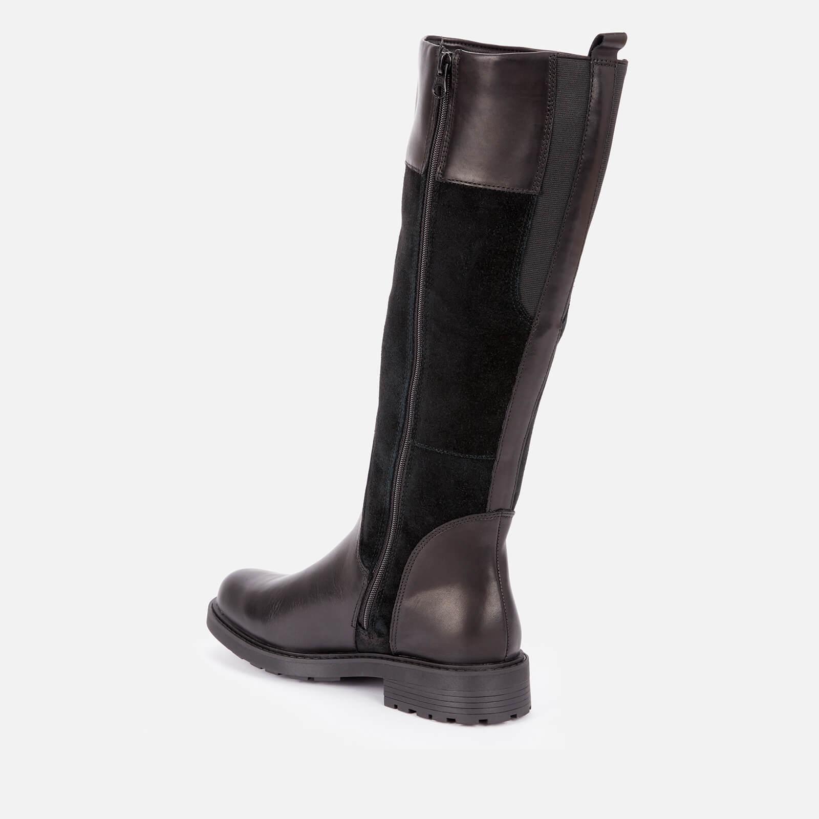 Clarks Orinoco 2 Hi Leather/warm Lined Knee High Boots in Black | Lyst