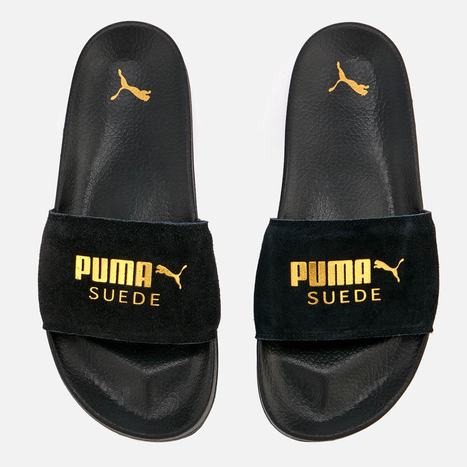 PUMA Leadcat Suede Slide Sandals in Black | Lyst Australia