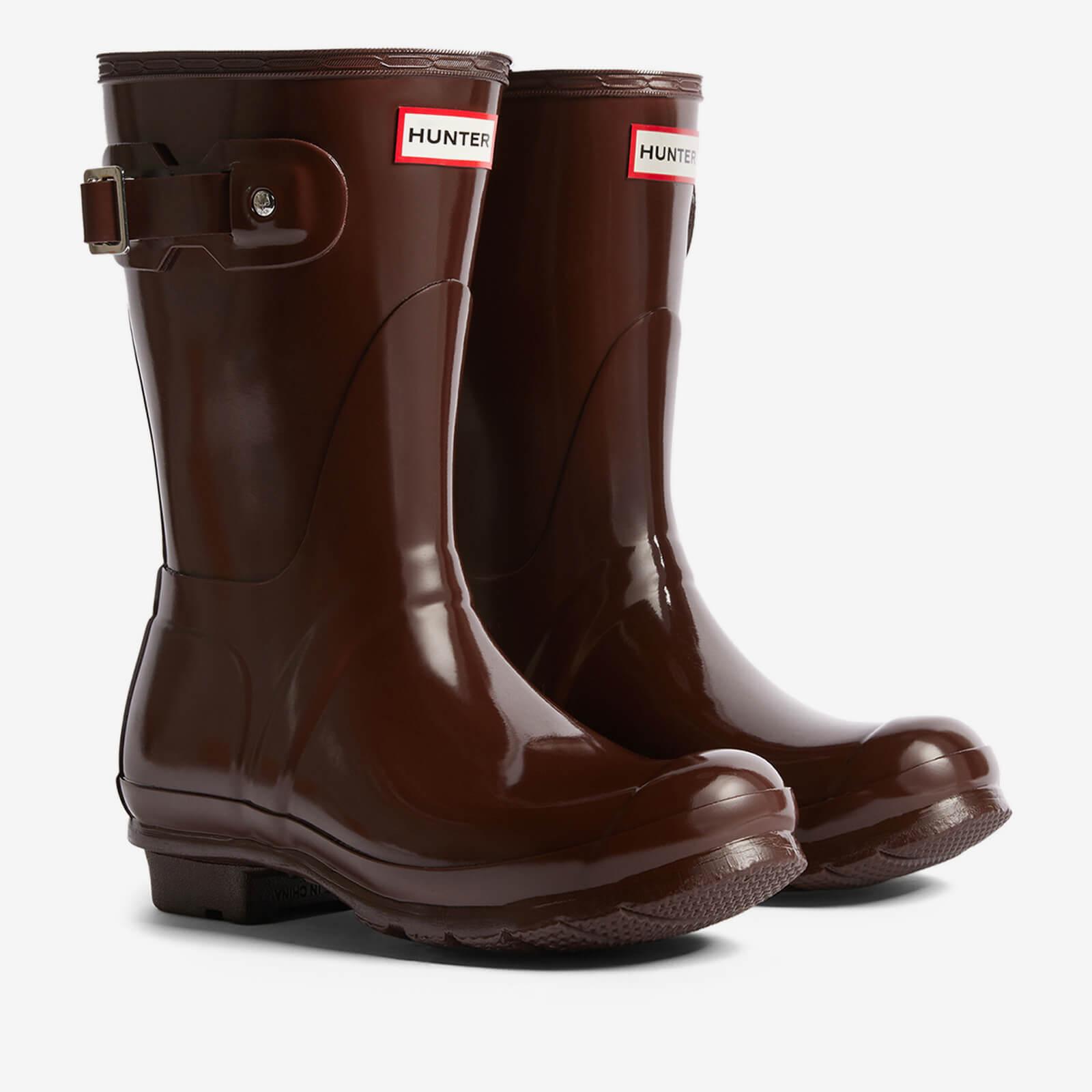 Hunter short top gloss wellies