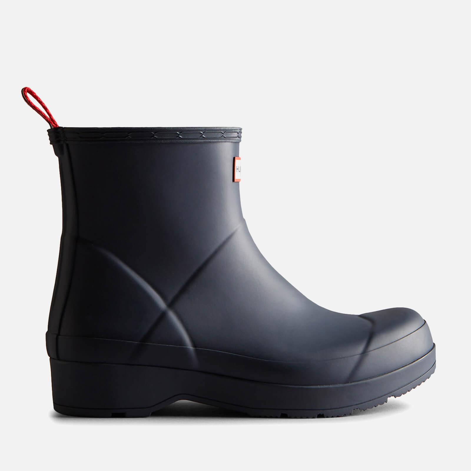 HUNTER Play Short Rubber Wellington Boots in Blue for Men | Lyst