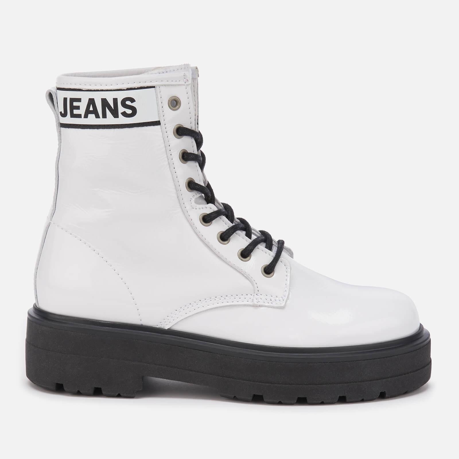 tommy jeans white boots