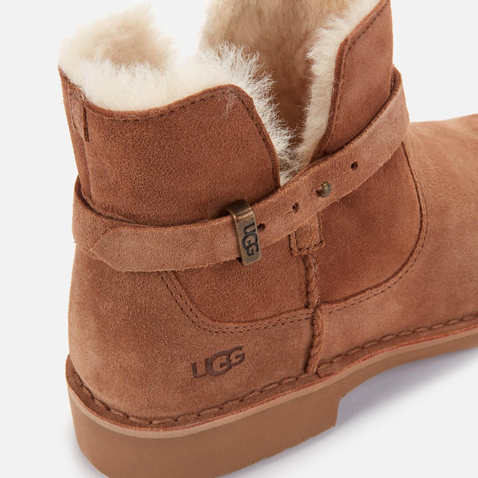 UGG Elisa Suede Ankle Boots in Chestnut Suede (Brown) | Lyst