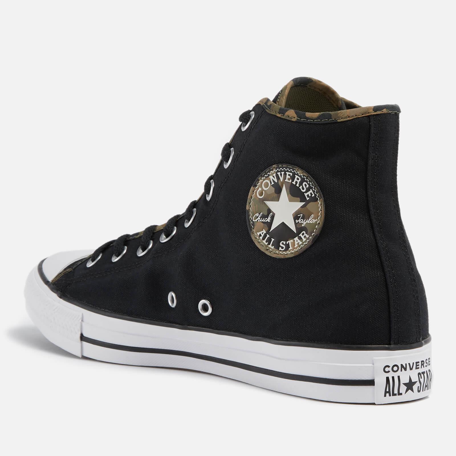 Converse Chuck Taylor All Star Camo Canvas Hi-top Trainers in Black for Men  | Lyst