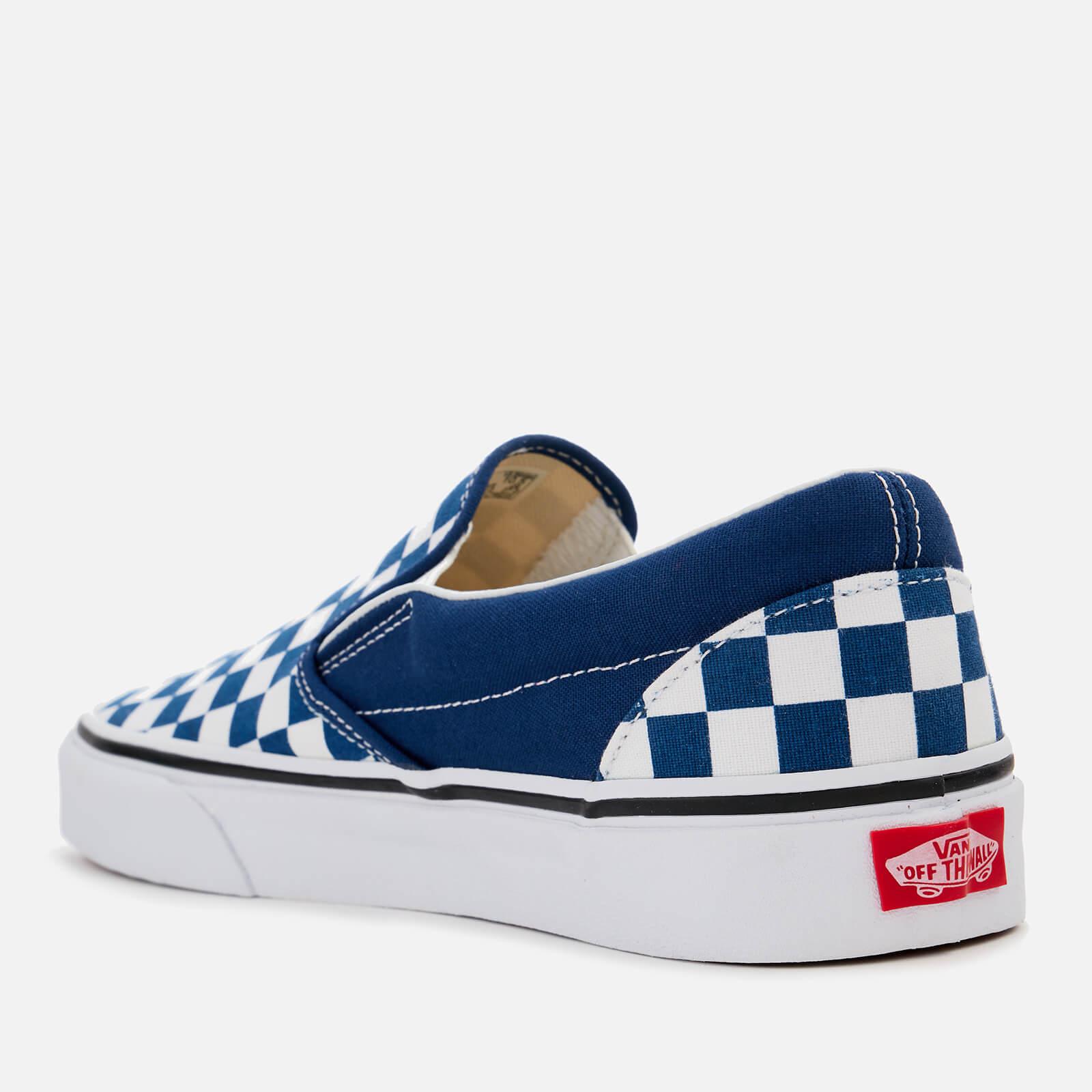 Vans Checkerboard Slip-on Trainers in Blue for Men - Lyst