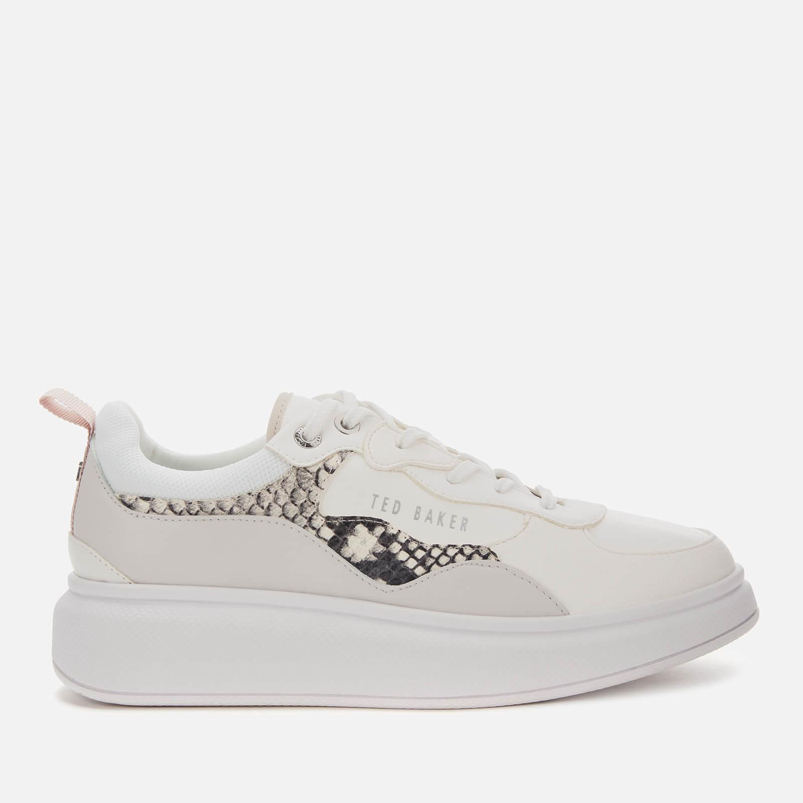 arellis snakeskin chunky trainers