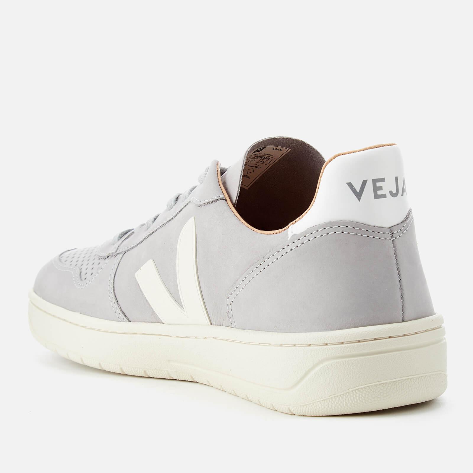 Veja Leather V-10 Bastille Nubuck Oxford Trainers in Grey (Grey) for Men -  Lyst