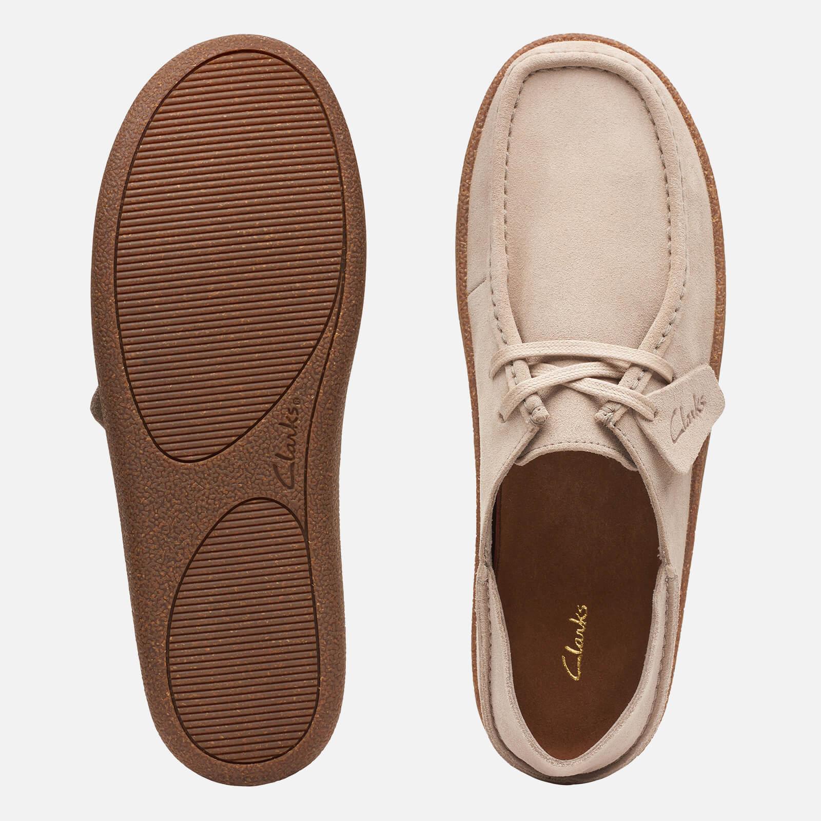 Clarks Pilton Suede Wallabee Shoes in Natural for Men | Lyst