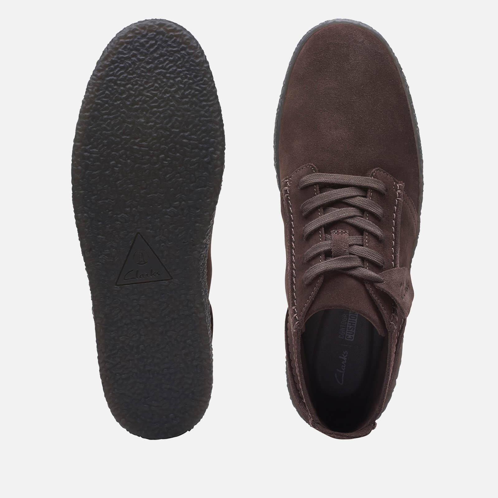 Clarks Streethill Suede Mid Boots in Brown for Men | Lyst