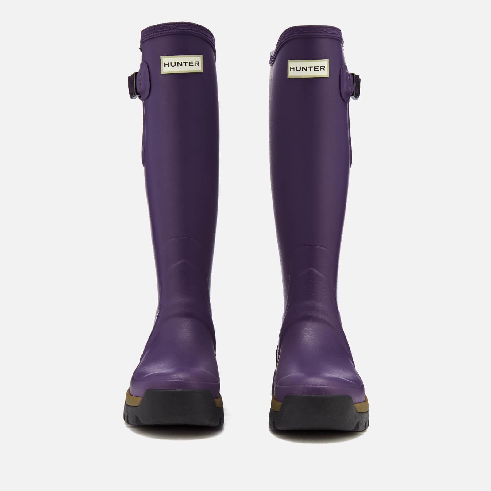 Hunter Womens Balmoral Side Adjustable 3mm Neoprene Wellies In Purple