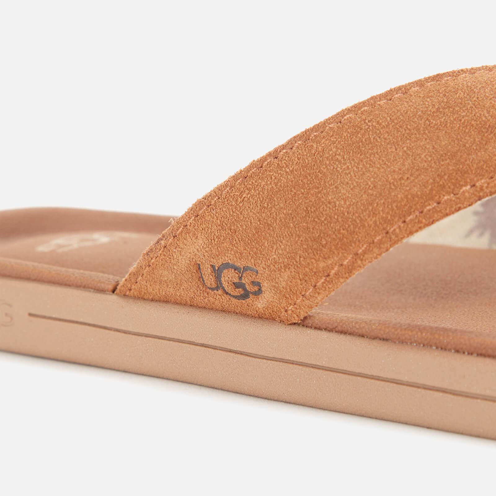 ugg tan brookside slide sandals