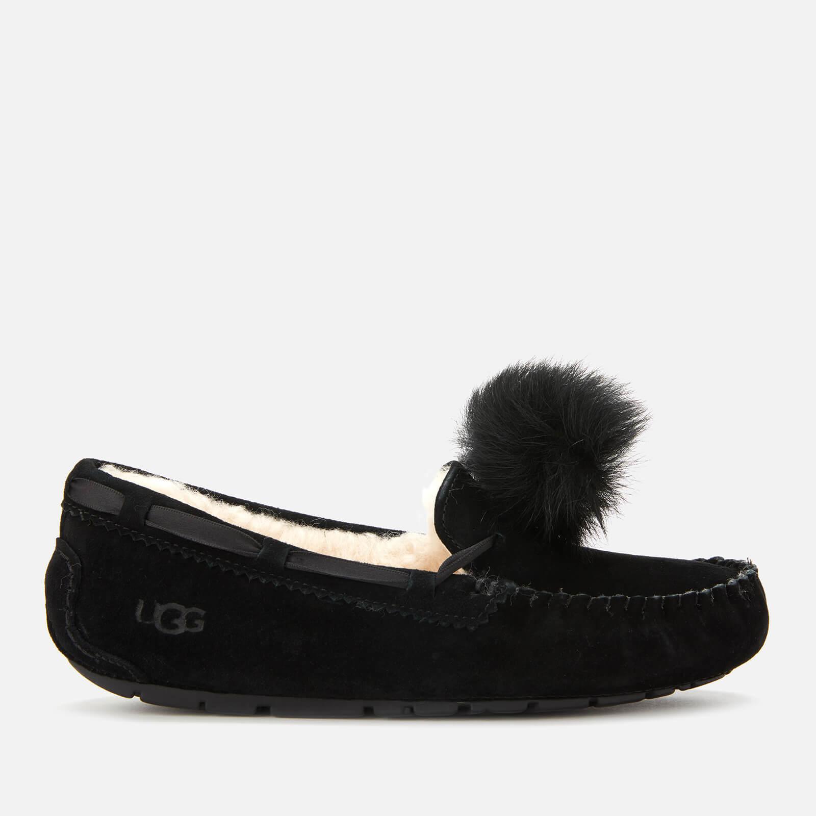 pom pom moccasin slippers