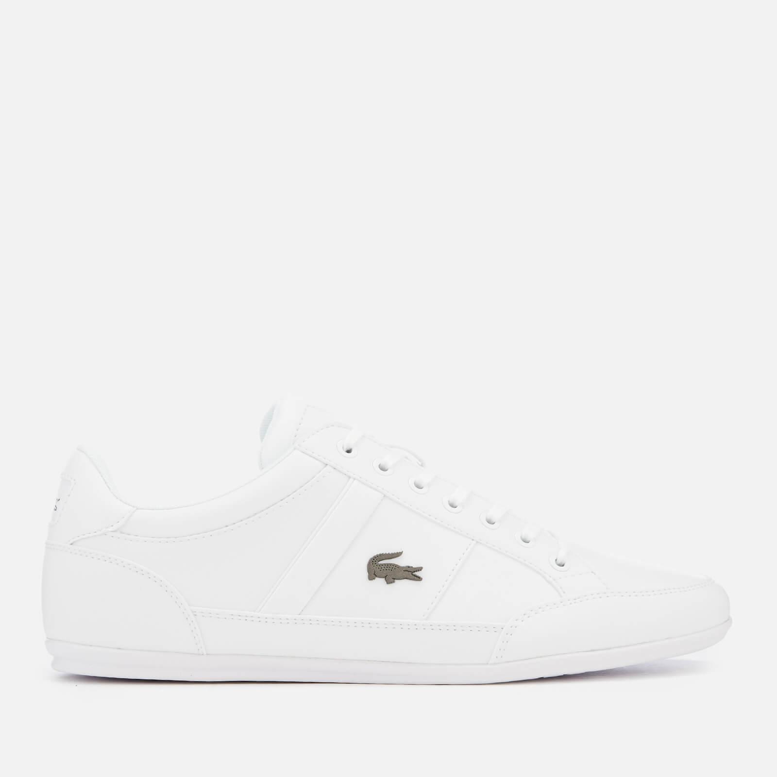 Lacoste Chaymon Bl 1 Leather Low Profile Trainers in White for Men ...