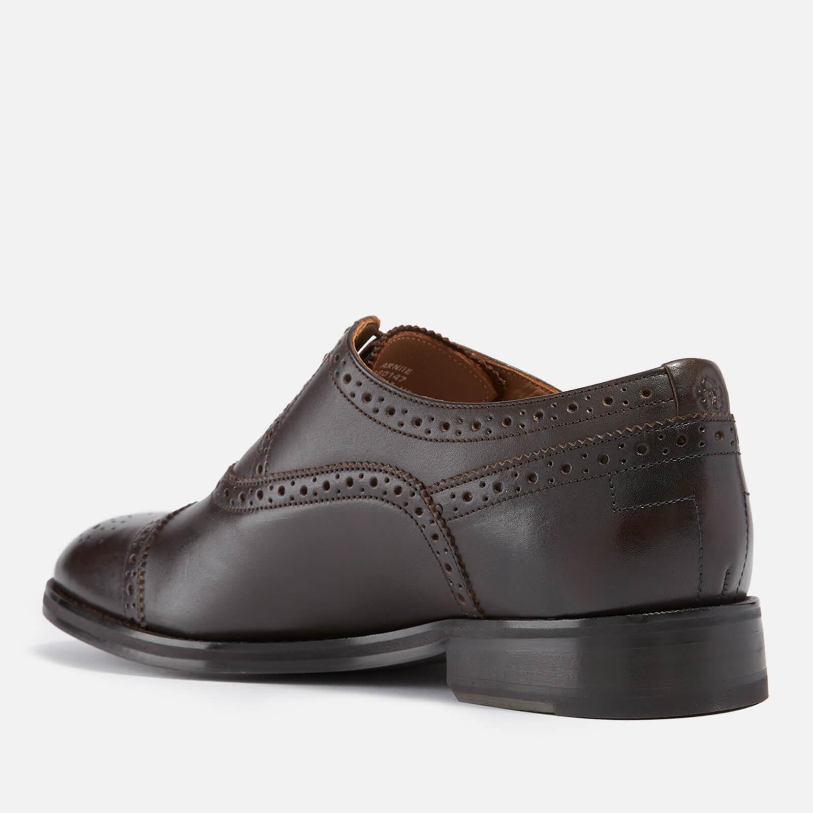 Ted Baker Arniie Leather Toe Cap Oxford Shoes in Brown for Men | Lyst