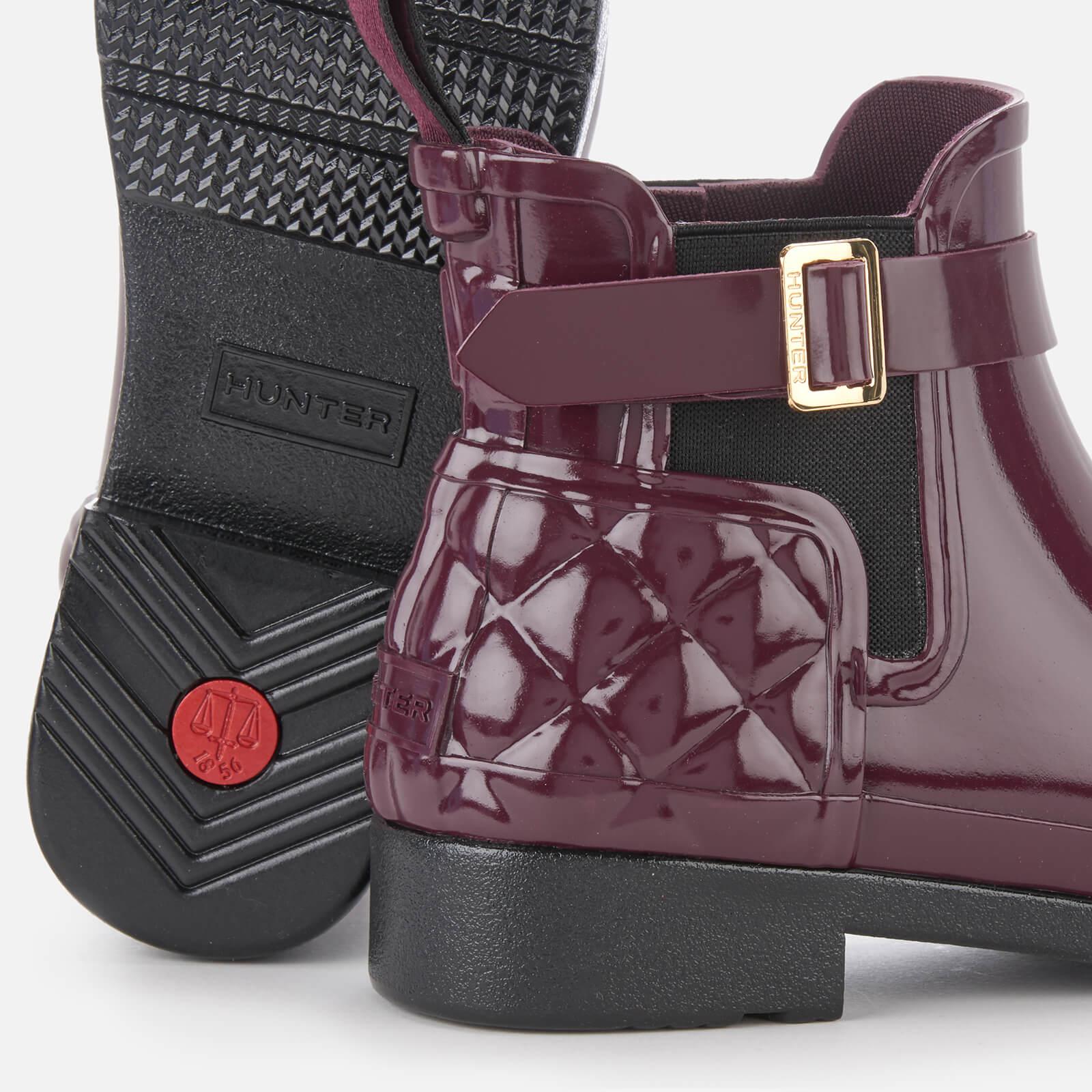 hunter refined gloss quilted chelsea