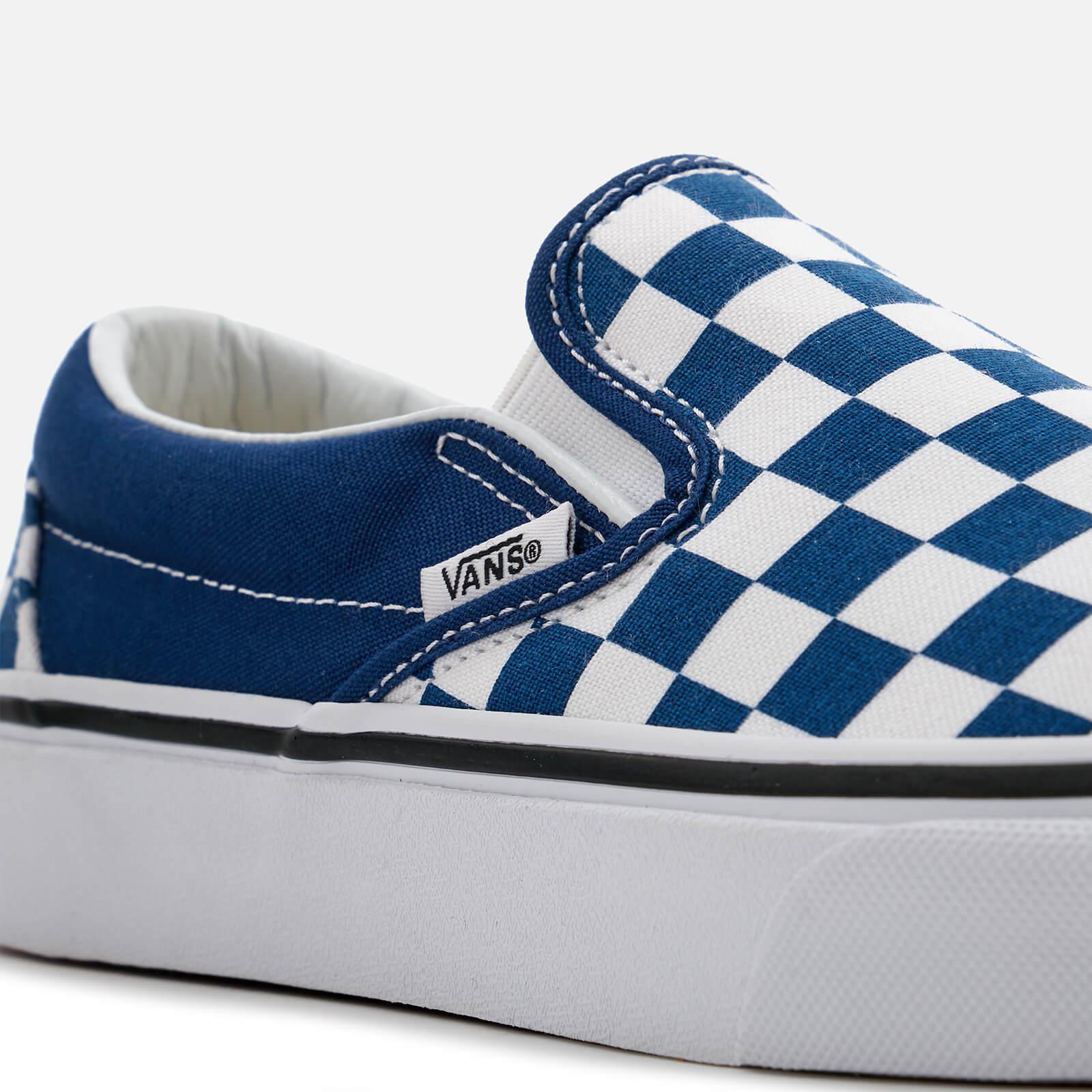 Vans Checkerboard Slip-on Trainers in Blue for Men - Lyst