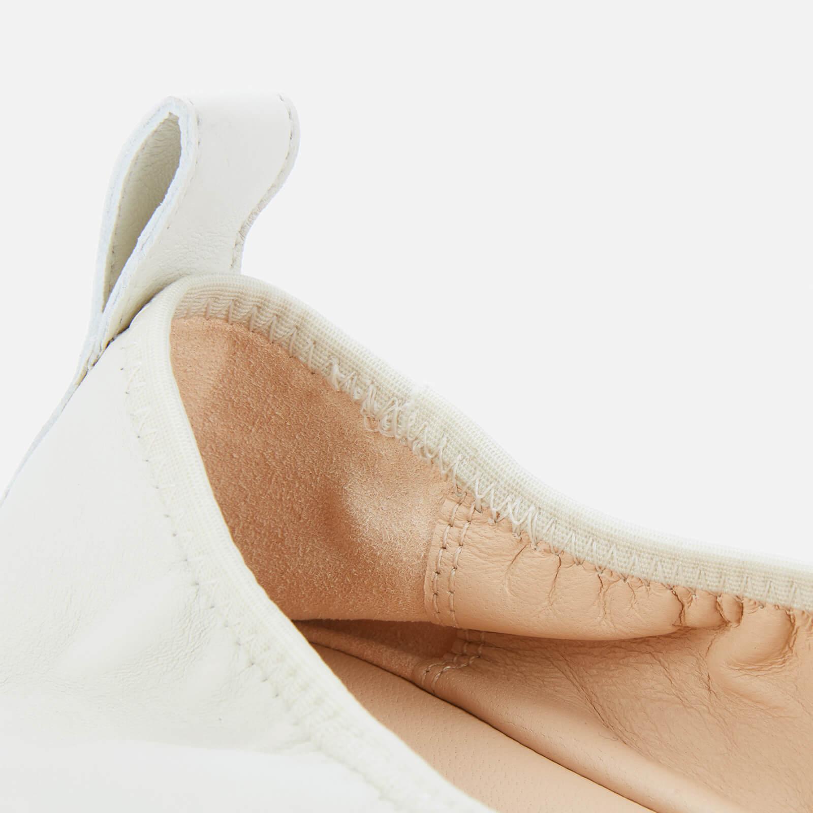 clarks white flats