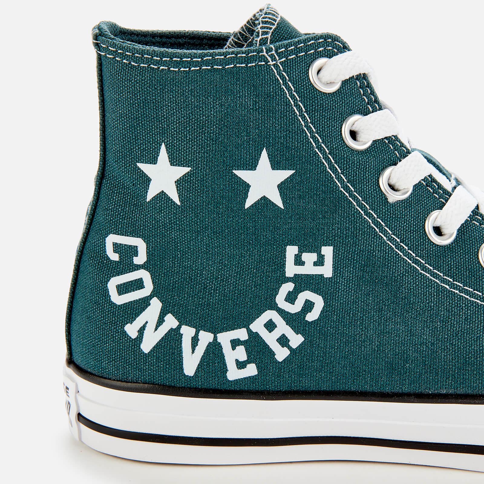 Converse Chuck Taylor All Star Smile Hi-top Trainers in Green for Men | Lyst