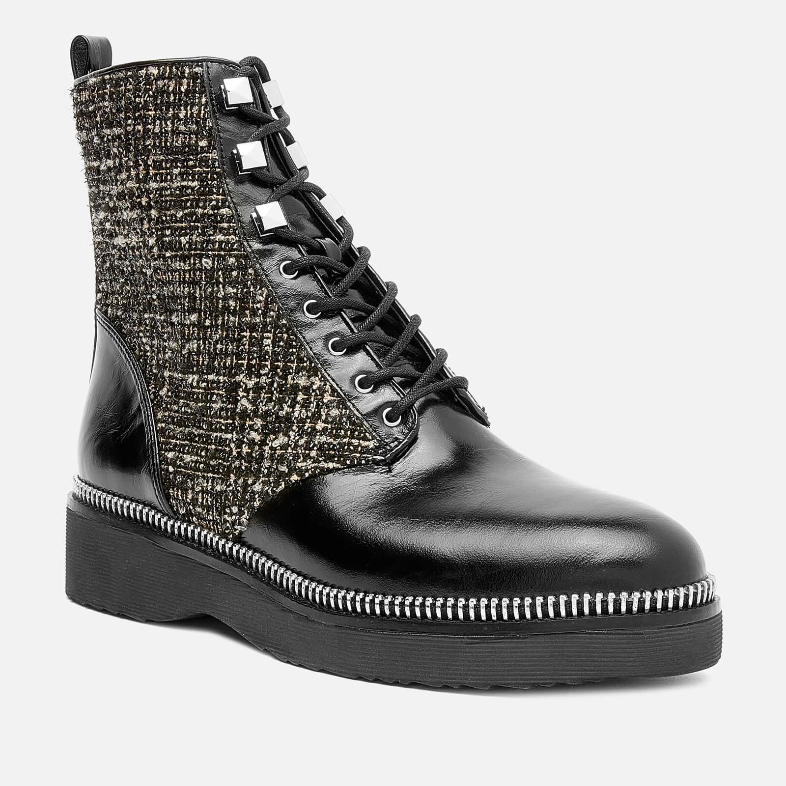 michael kors haskell combat boots black