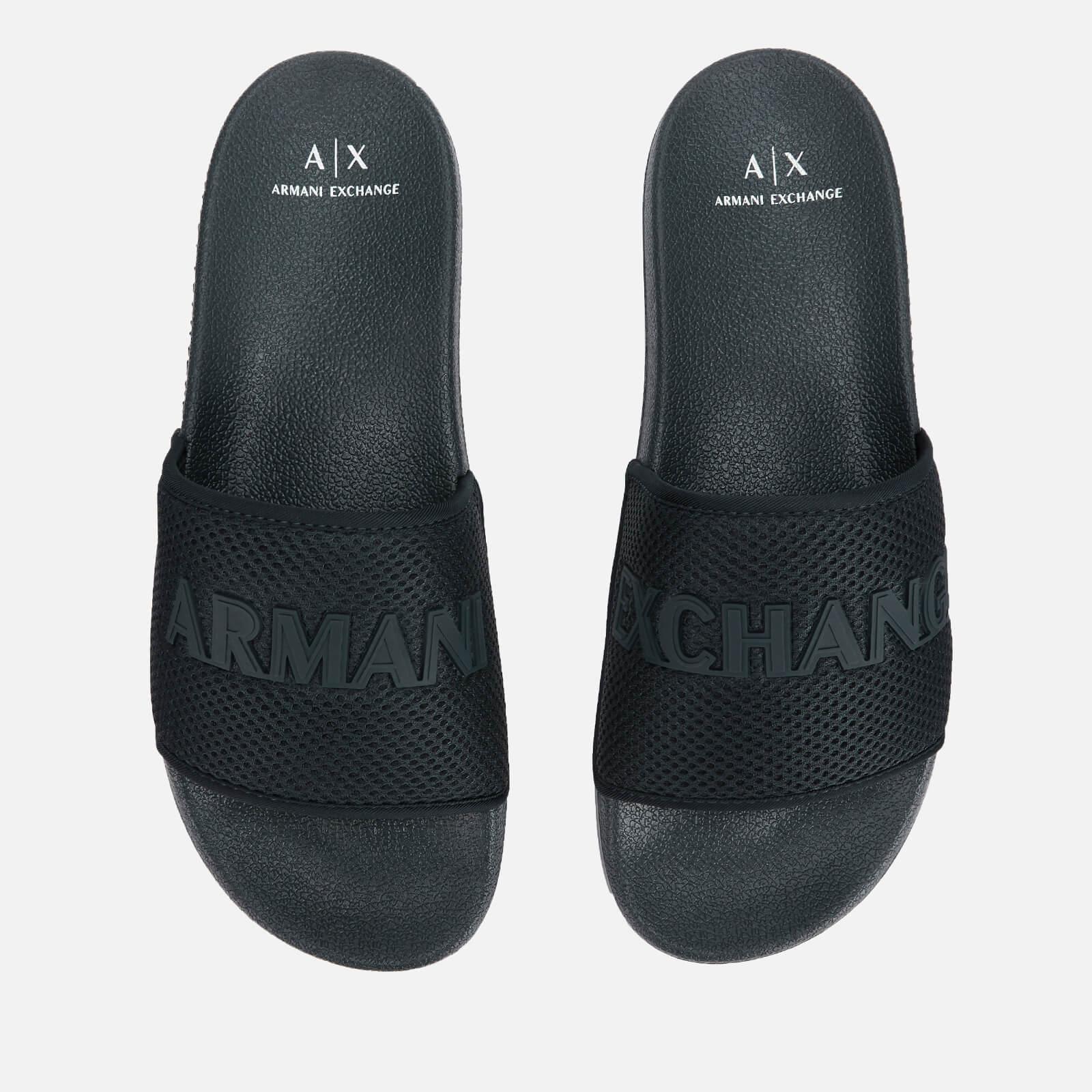 armani exchange flip flops mens