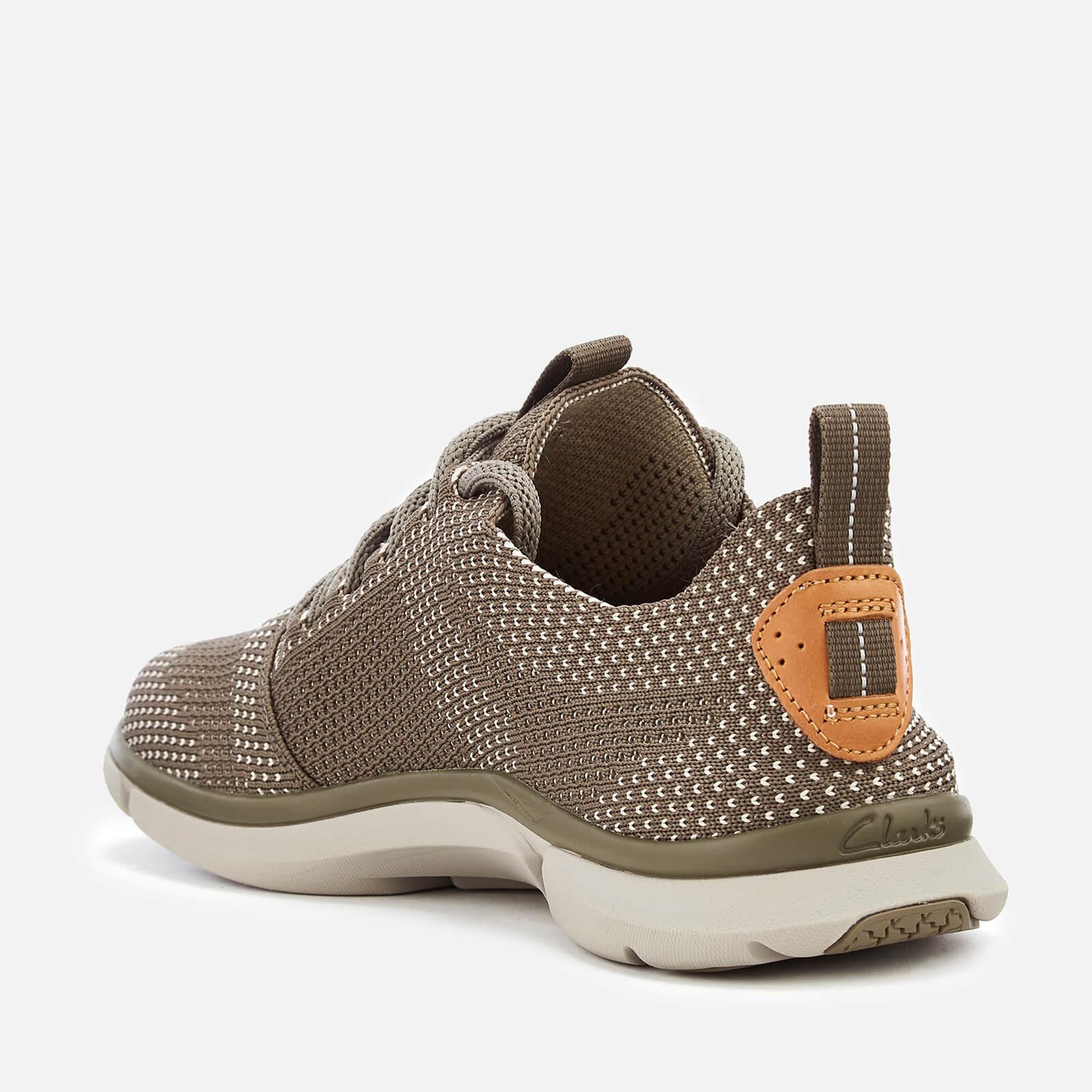 clarks gold trainers