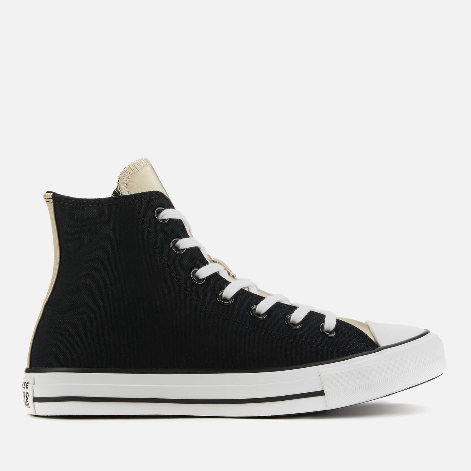 Converse Canvas Chuck Taylor All Star Mono Metal Hi-top Trainers in Black -  Lyst