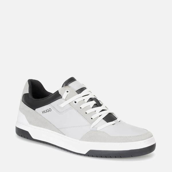 HUGO Leather Swinton Tenn Trainers in 