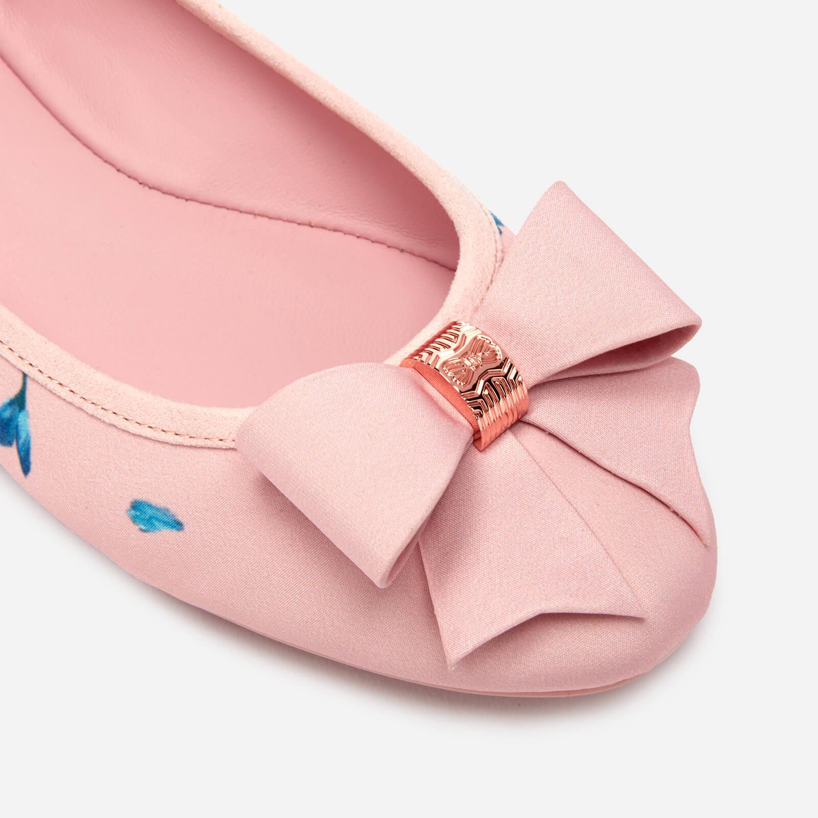 Ted Baker Immep Floral Ballet Flats in Pink | Lyst