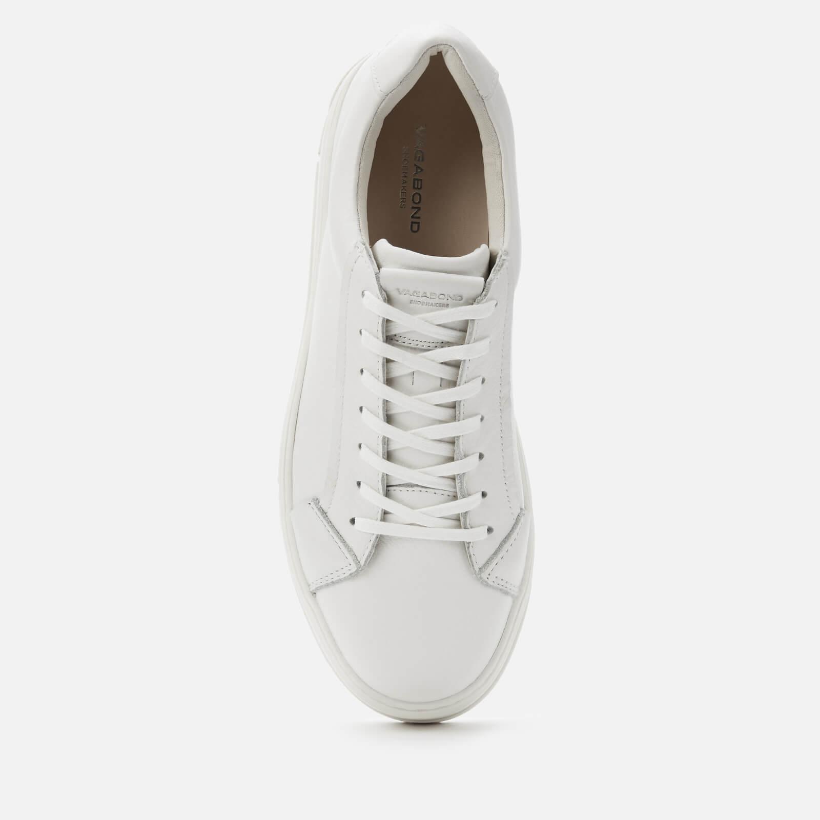 white leather flatform trainers