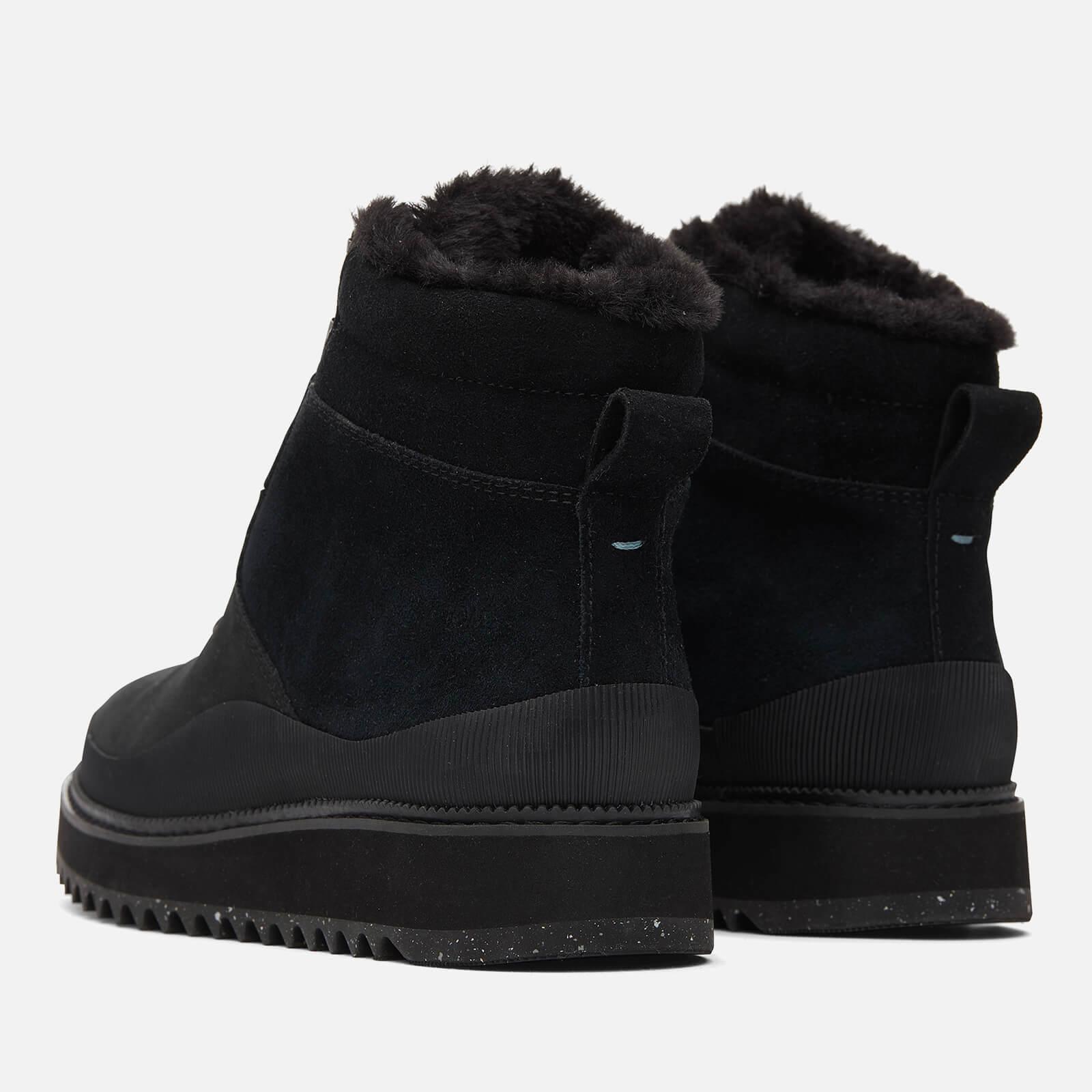 TOMS Mojave Suede And Leather Hiking Style Boots in Black Lyst