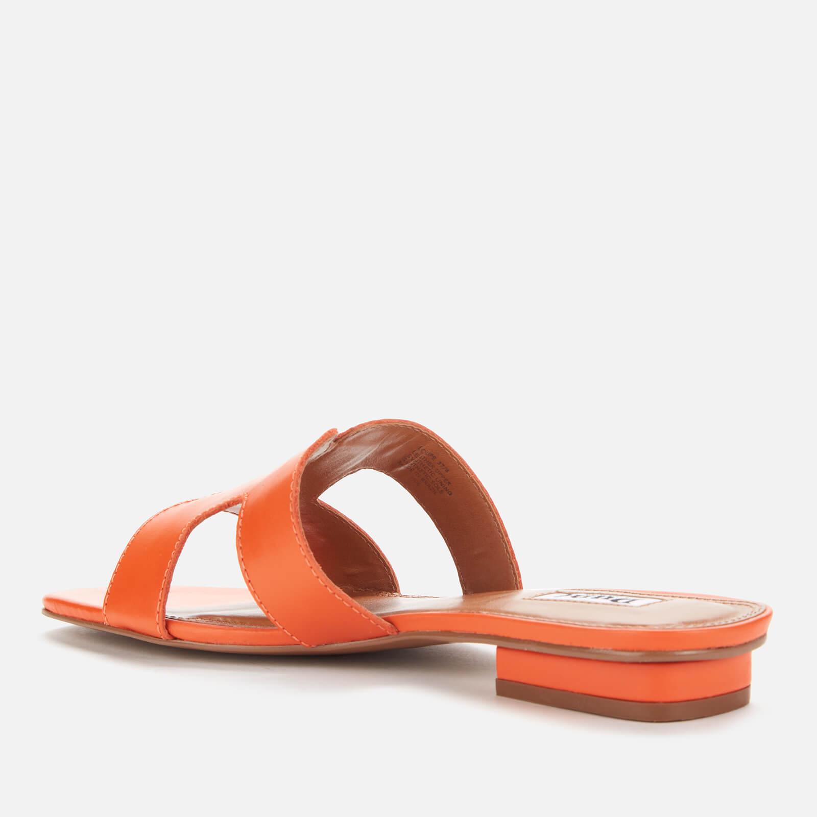 Dune Loupe Leather Sandals in Orange | Lyst