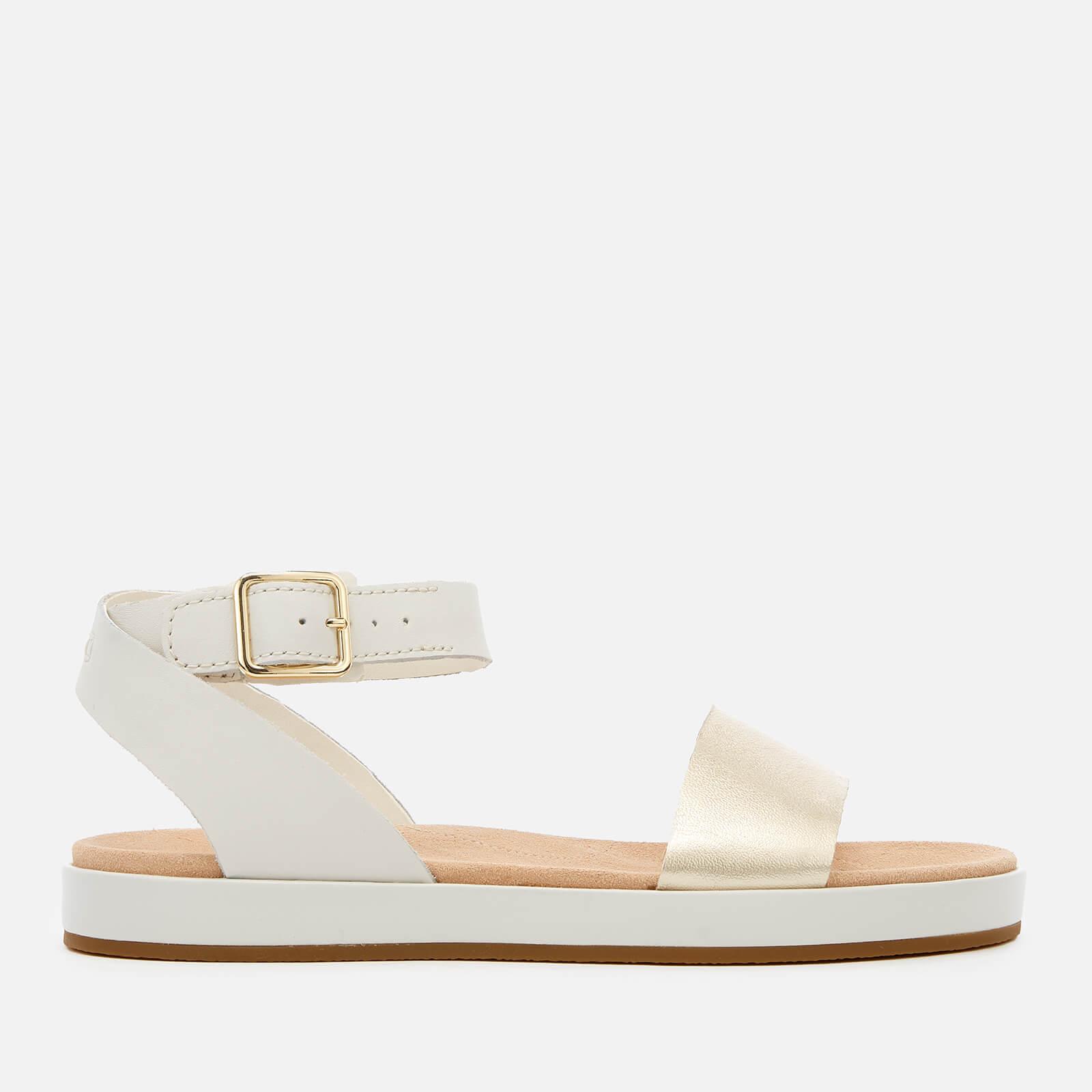 Clarks Leather Botanic Ivy Sandals in White | Lyst