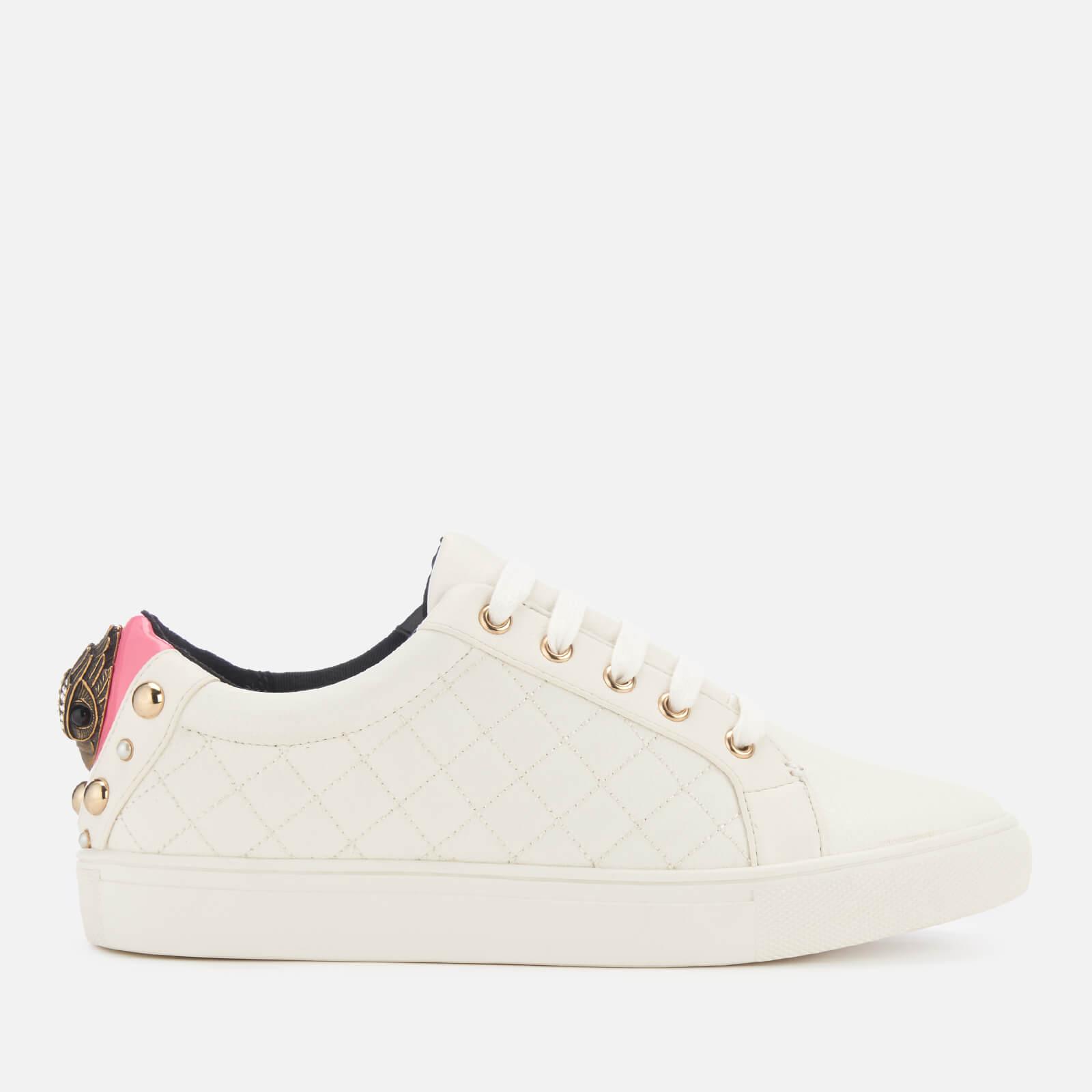 Kurt Geiger Ludo Leather Low Top Trainers in White - Lyst