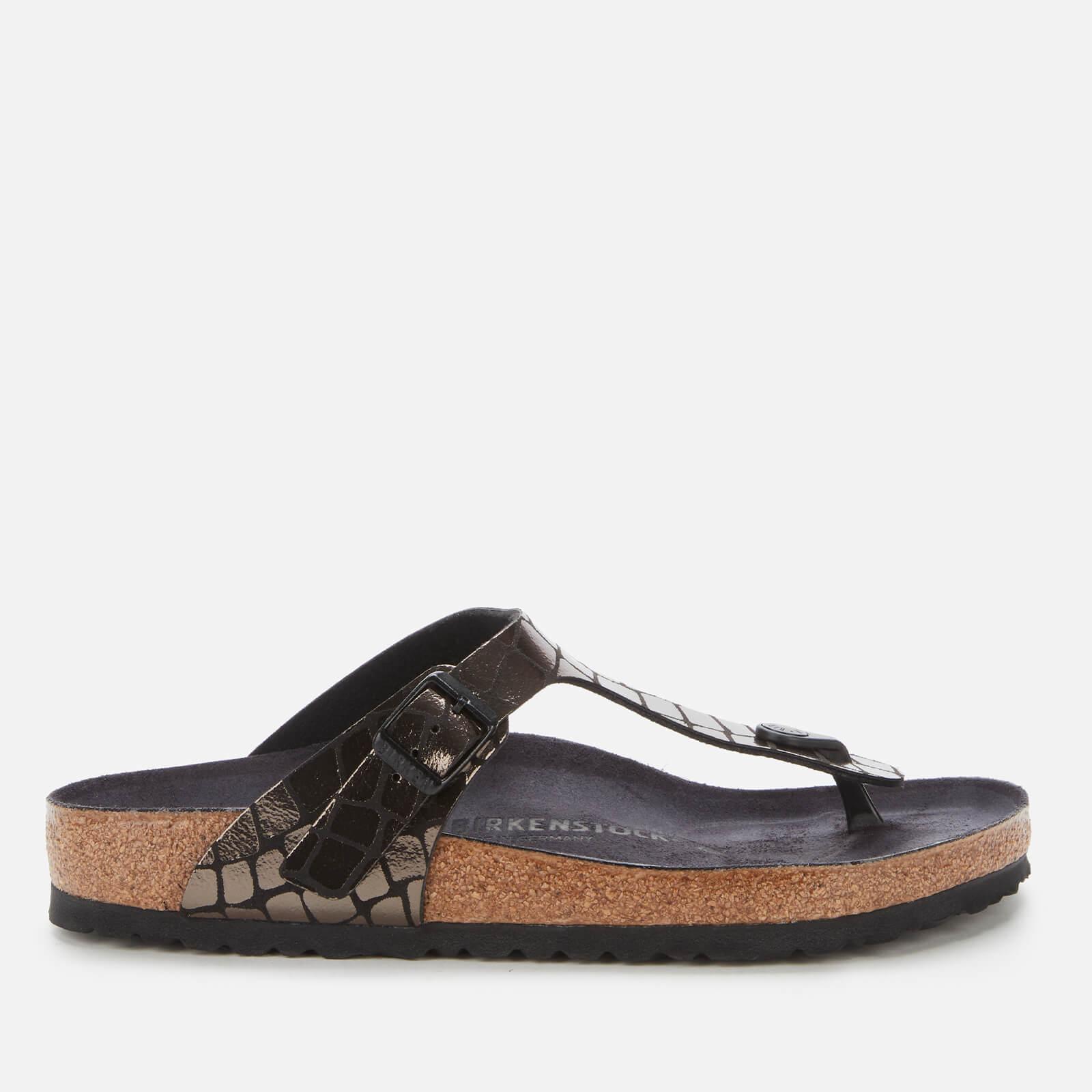 Birkenstock Synthetic Gizeh Toe-post Sandals in Black - Lyst