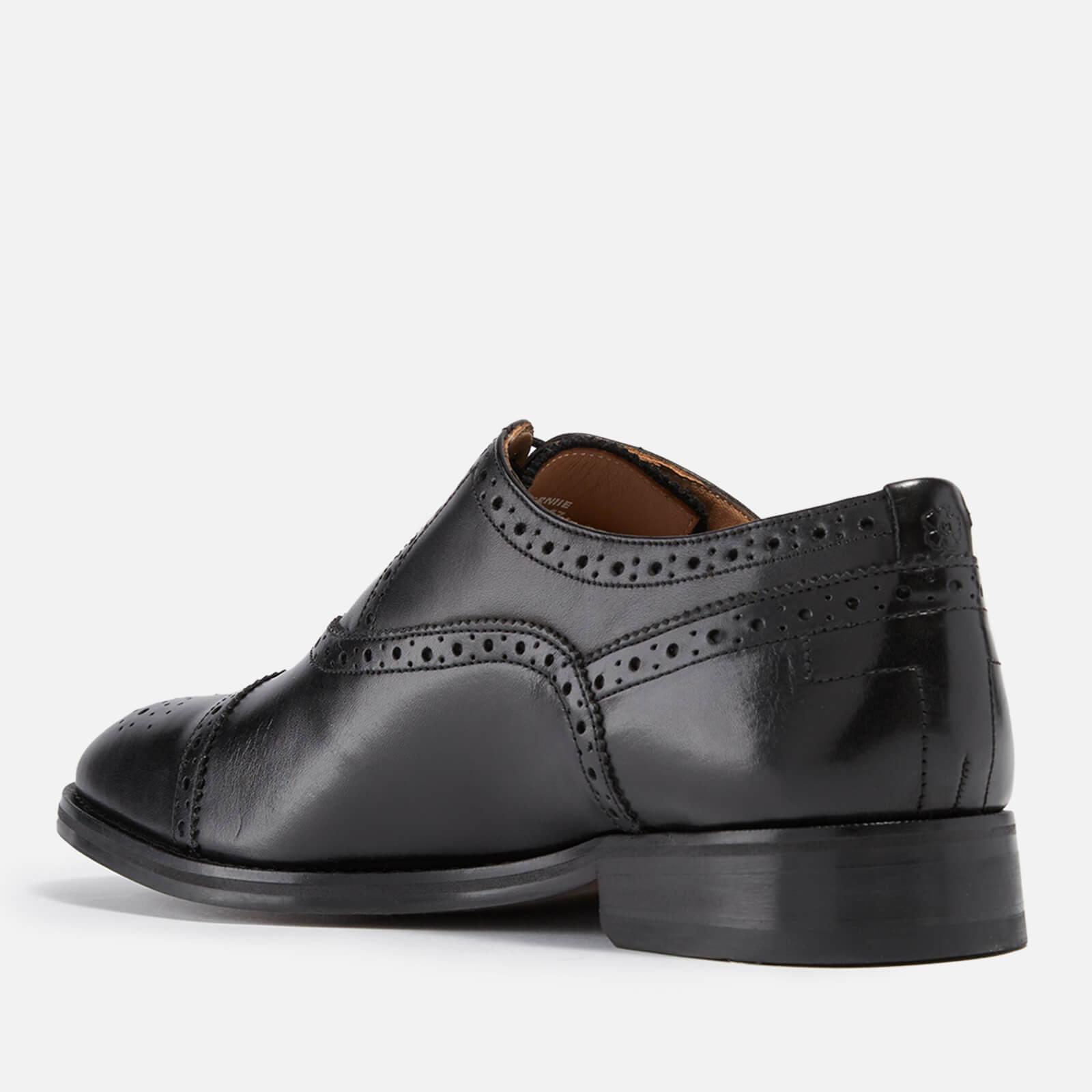 Ted Baker Arniie Leather Toe Cap Oxford Shoes in Black for Men | Lyst