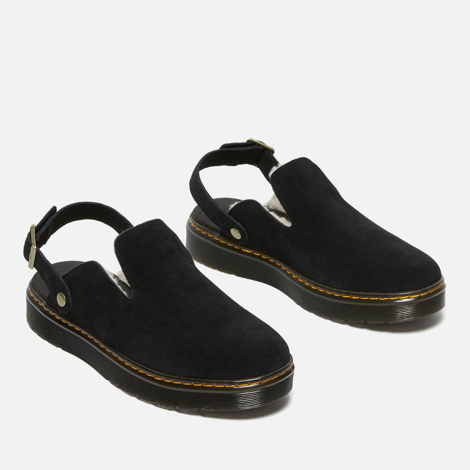 Dr. Martens Suede Carlson Lined Mules in Black for Men | Lyst