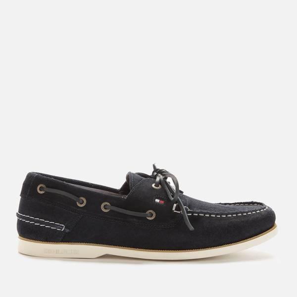 Tommy Hilfiger Classic Suede Boat Shoes in Navy (Blue) for Men - Lyst