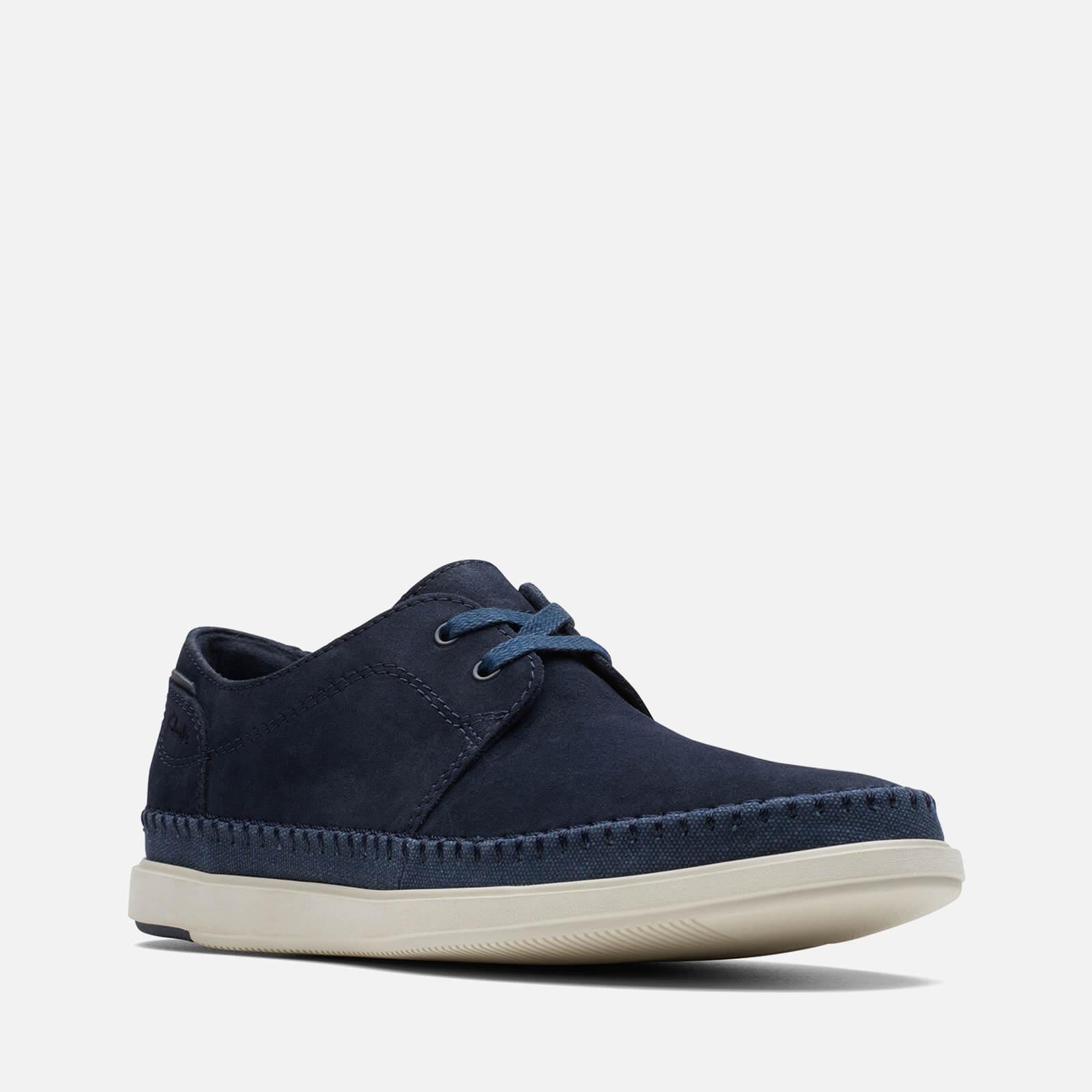 Clarks Bratton Lo Suede Shoes in Blue for Men | Lyst