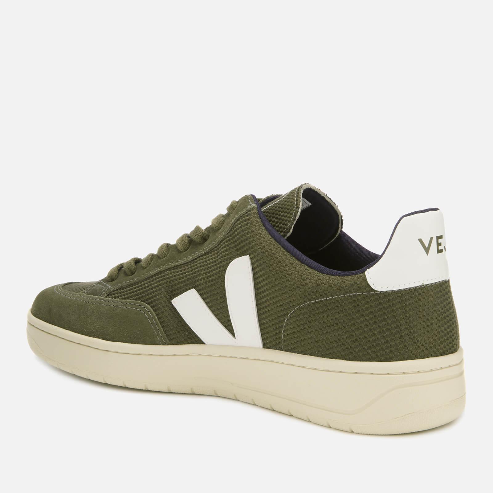 Veja Suede V-12 Mesh Sneakers in Green for Men | Lyst