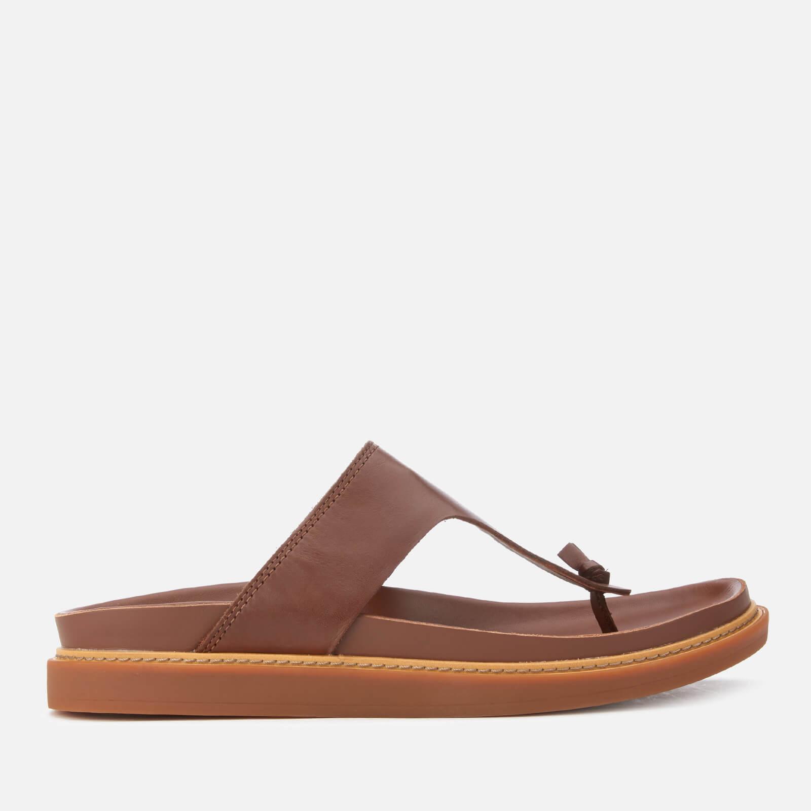 clarks leather toe post sandals