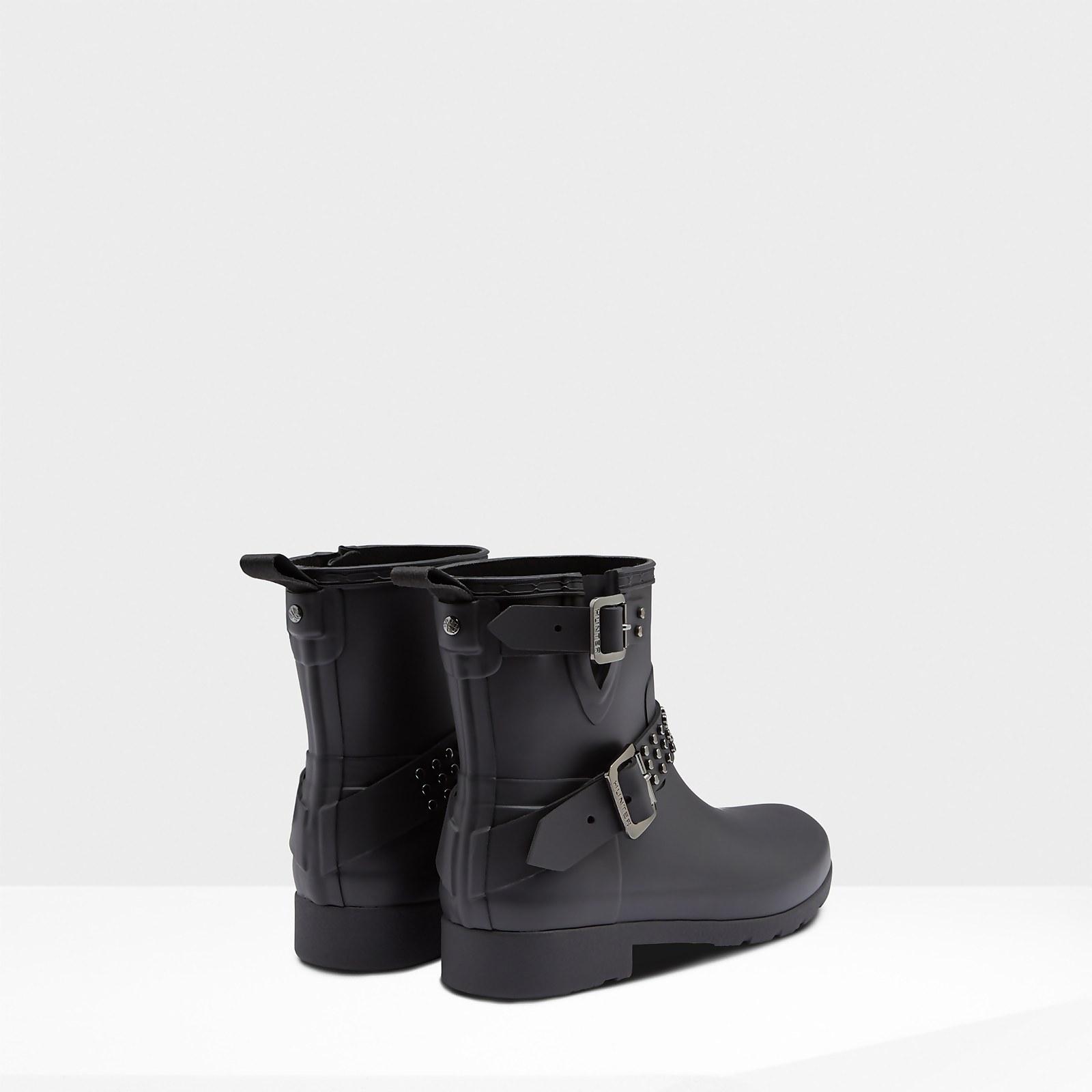 refined stud waterproof biker boot